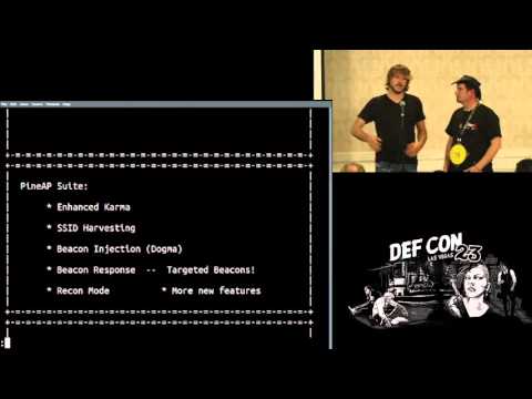 DEF CON 23 - Wireless Village - Kitchen and Kinne - Sniffin WiFi Sippin Pineapple Juice