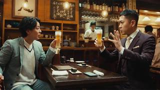 ドンデコルテ出演の話題CM第2弾　渡辺銀次、「とりあえず⽣で」に意義あり！？　「キリン⼀番搾り⽣ビール」新ウェブCM