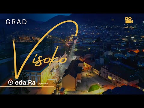 Grad Visoko iz zraka , Drone, Bosnia And Herzegovina 4K