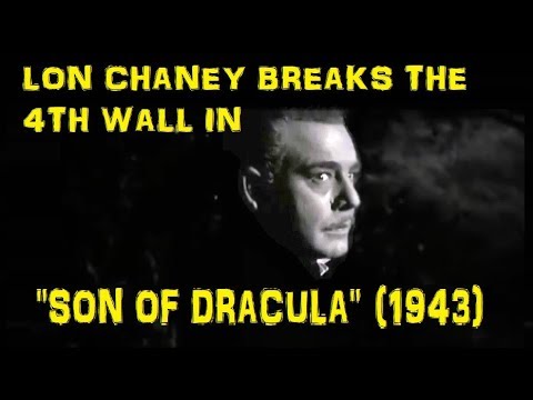 Lon Chaney Breaks The 4th Wall in "Son of Dracula" (1943)