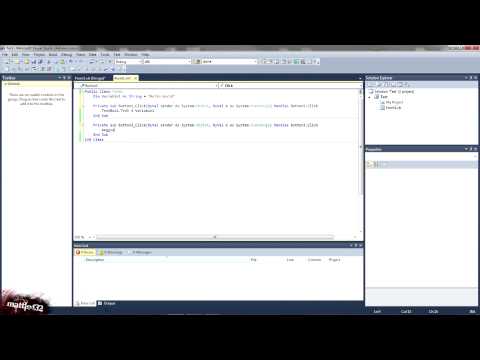 Programing Tutorial 2 | Visual Basic 2010 - Variables and MessageBox's