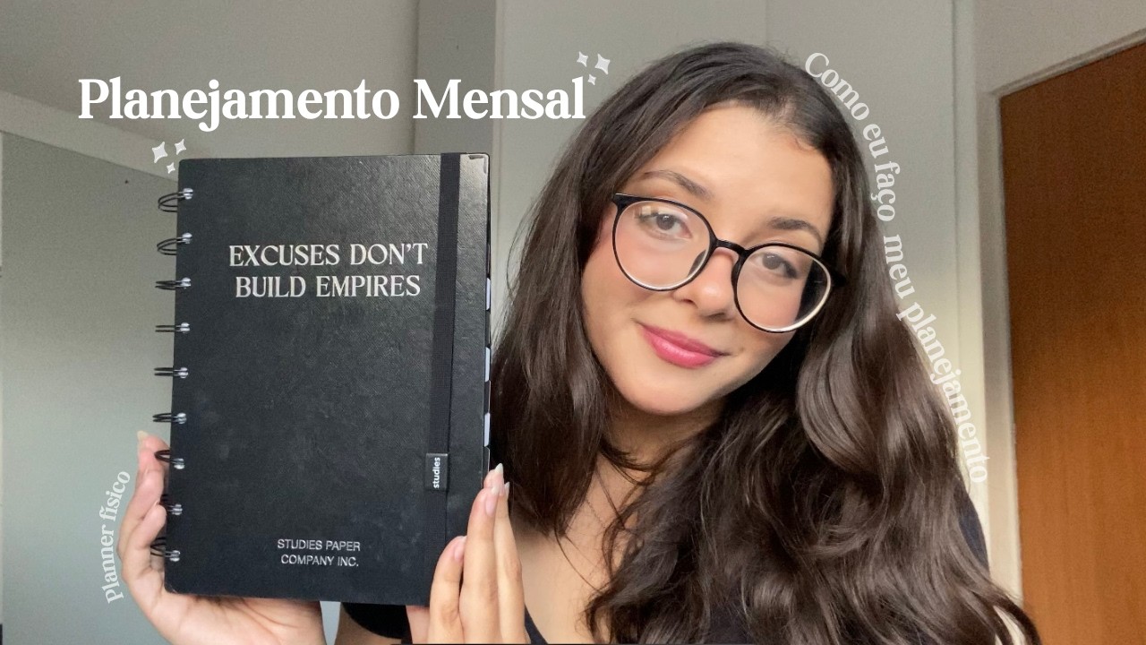 PLANEJAMENTO MENSAL - Como eu me organizo e tour pelo meu planner