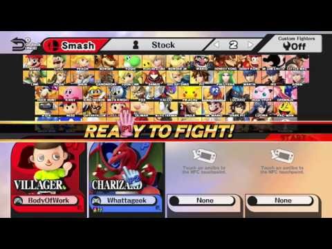 Laf. Sm4sh @ SnB 14 - Champ (Villager) vs. Whattageek (Charizard)