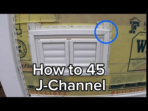 How to install J-Channel around an opening