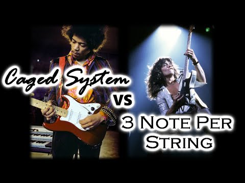 The Most Divisive Topic in Lead Guitar -  Caged vs 3 Note Per String - Pro Guitarist Explains Lesson