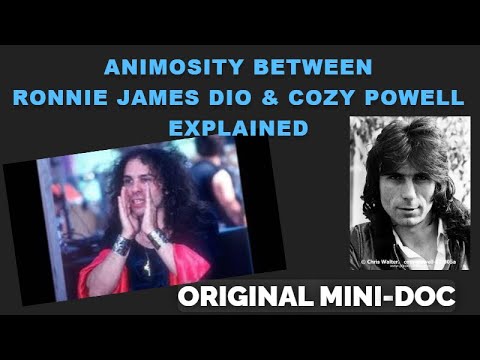 Animosity Between Ronnie James Dio & Cozy Powell Explained Original Mini-doc.