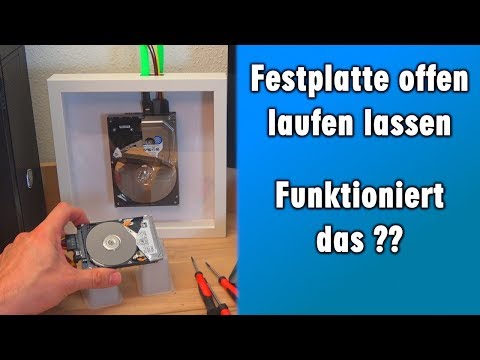 Festplatte offen laufen lassen ๐ค funktioniert das ??