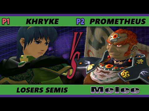 S@X 433 Losers Semis - Khryke (Marth) Vs. Prometheus (Ganondorf) Smash Melee - SSBM