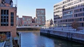 preview picture of video 'Hamburg, HafenCity, Shanghaiallee, Blick auf Brooktorhafen - Full HD (1080p) Videobild'
