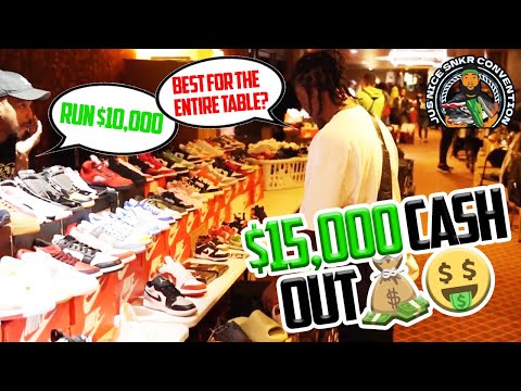 CASHING OUT CRAZY STEALS $15K OF SNEAKERS IN ATLANTIC CITY: TRAVIS SCOTTS & DUNKS / YEEZYS 🤯