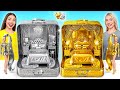 We Build Amazing Doll House Gold Vs Silver Challenge Prank Wars By Multi DO Smile
