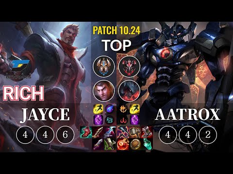 DYN Rich Jayce vs Aatrox Top - KR Patch 10.24