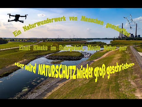 Die neue und die alte Emschermündung