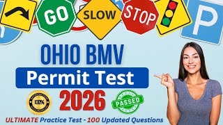 Ultimate Ohio BMV Permit Test 2026 | 100 Real DMV Questions & Answers | Written Test Study Guide