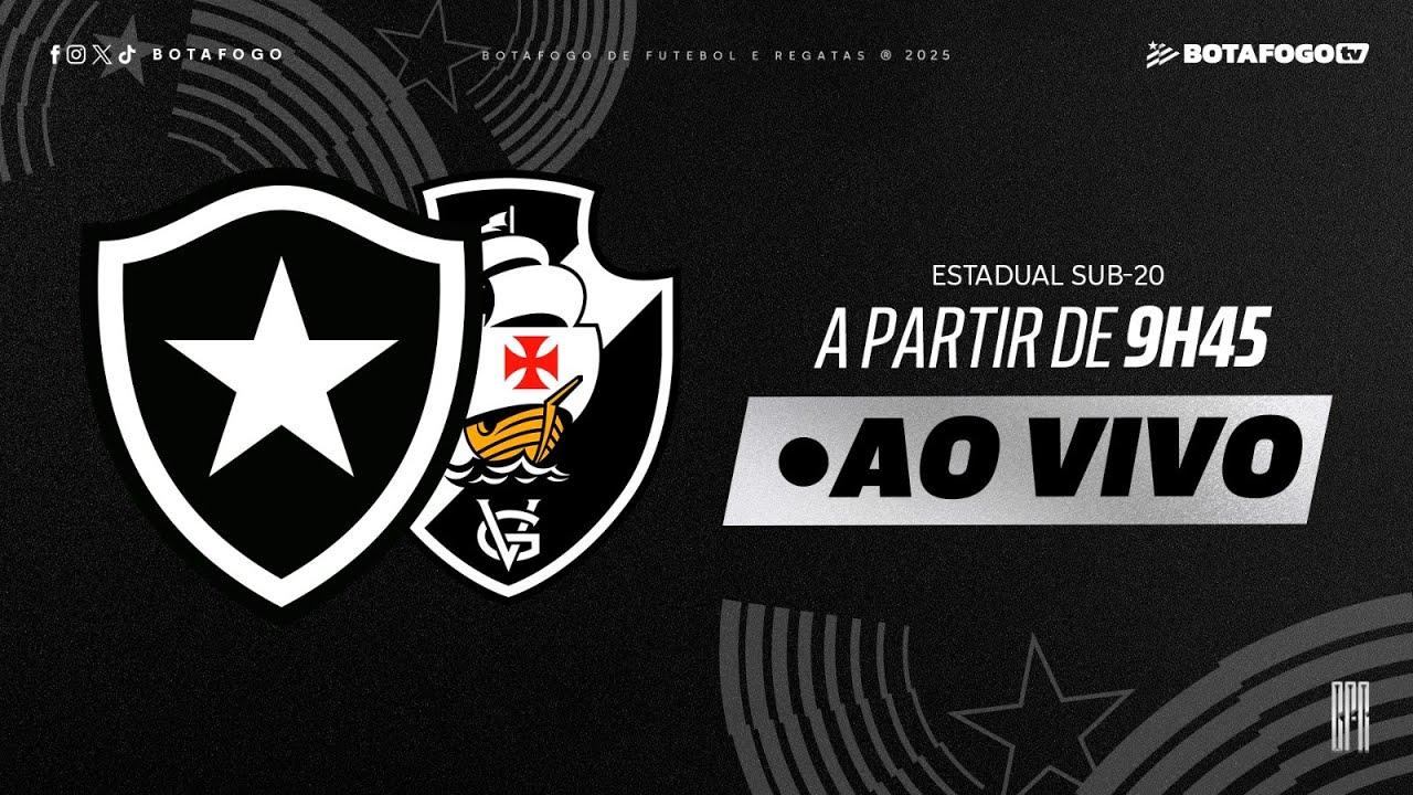 AO VIVO | Botafogo recebe o Vasco pelo Campeonato Carioca Sub-20