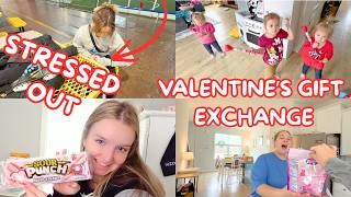 THIS HAS ME STRESSED | VALENTINE'S GIFT EXCHANGE | Family 5 Vlogs