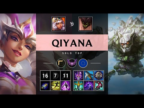 Qiyana Top vs Malphite - EUW Master Patch 25.S1.2