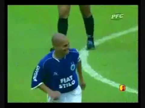 Cruzeiro 5 x 2 Fluminense - Campeonato Brasileiro 2003. Gol de placa do Alex!