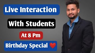 Birthday Special Live Session | Rahul Sir | JR Tutorials