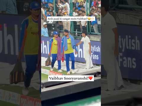 BTS MOMENT, VAIBHAV SOORYAVANSHI WITH ARSHDEEP SINGH TO SERVE DRINKS 🤩🏏 #vaibhavsooryavanshi