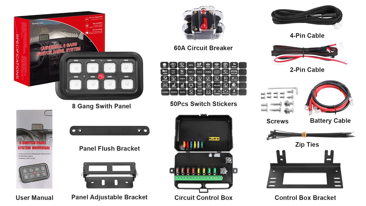8 Gang Switch Panel - Video 1