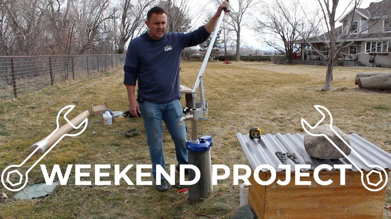 DIY Simple Pump Deep Well Hand Pump Install - Weekend Project Anyone Can Do