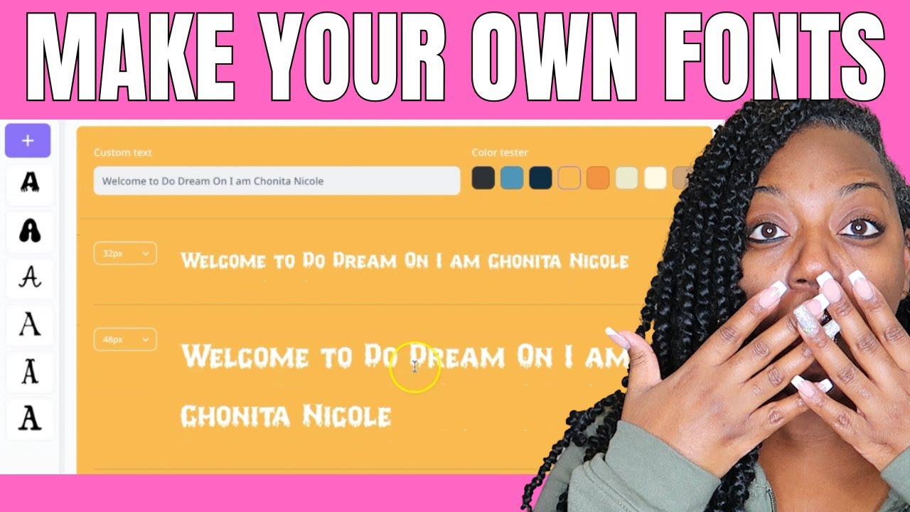 How to MAKE YOUR OWN FONT with CREATIVE FABRICA'S: FONT GENERATOR | A.I.