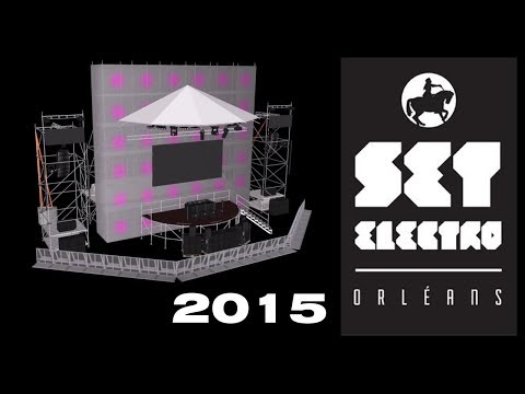 [Modélisation 3D] Scène du SET ELECTRO Orléans 2015 - Le dépôt d'la scène 3D