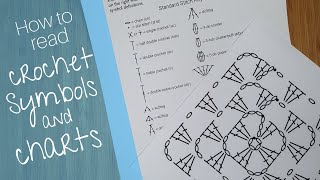 Reading crochet symbols and chart diagrams easily