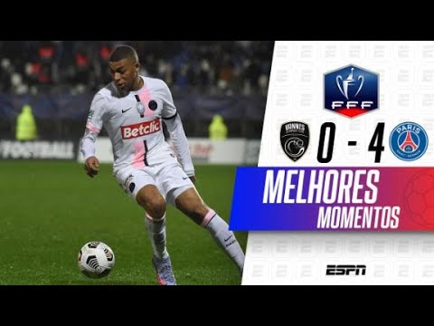 MBAPPÉ FAZ HAT-TRICK, PSG MASSACRA VANNES NA COPA DA FRANÇA E AVANÇA | MELHORES MOMENTOS