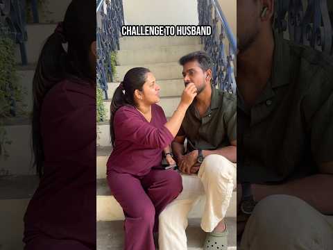 Best Challenge to husband 🤪😳 #policouple #funnyshorts #tamilcomedy #funny #comedy #fun