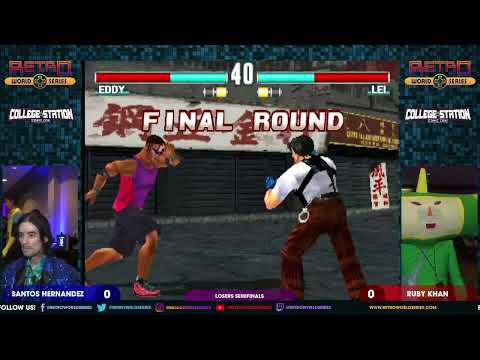 Santos Hernandez vs Ruby Khan (Losers Semifinals) - Tekken 3 (PS2) - College Station Comic Con 2023