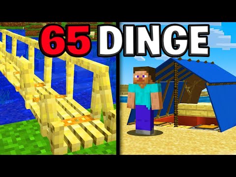 65 DINGE in MINECRAFT die du wirklich BAUEN kannst!
