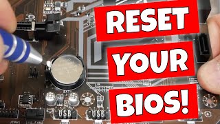 How To RESET Your PC BIOS Or Change The CMOS Battery