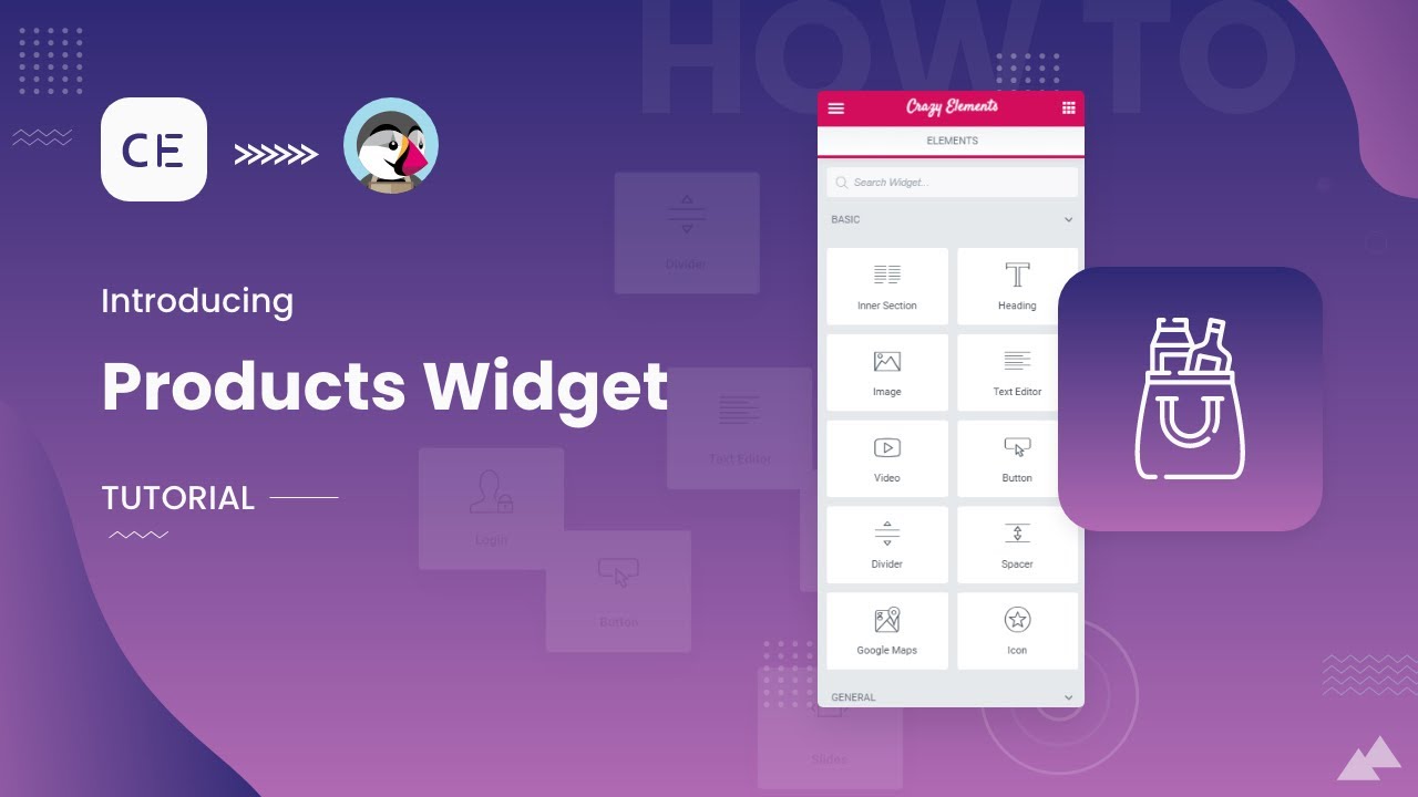 How to Use Products Widget Using Crazy Elements | PrestaShop | Elementor Based Page Builder