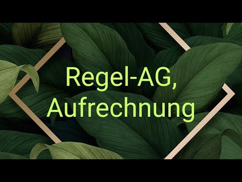 Regel-AG-Aufrechnung