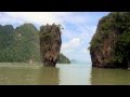 Тайланд .Пхукет , остров Джеймс Бонд ,знаменитая скала на острове .Phuket ...