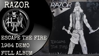 Razor Escape The Fire 1984 Demo (Full Album) Canadian Thrash Metal Band