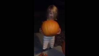 Smashing pumpkins after Halloween