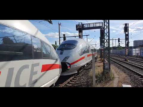 Einfahrt Doppel ICE-3 in Erfurt auf Gleis 2