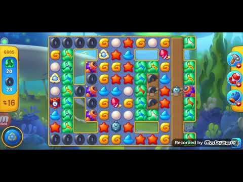 fishdom gameplay / level 6605 / It is like the ads? / thank you 피쉬돔 / 모바일 게임 / 중독성 있는 게임