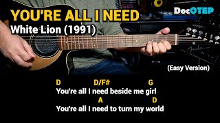 Download lagu You're All I Need - White Lion (Easy Guitar Chords Tutorial with Lyrics) mp3 Download lagu You're All I Need - White Lion (Easy Guitar Chords Tutorial with Lyrics) mp3