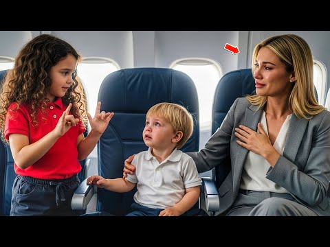 Tutti ignoravano il figlio sordo del milionario sull'aereo, finché una bambina non ha usato il li...
