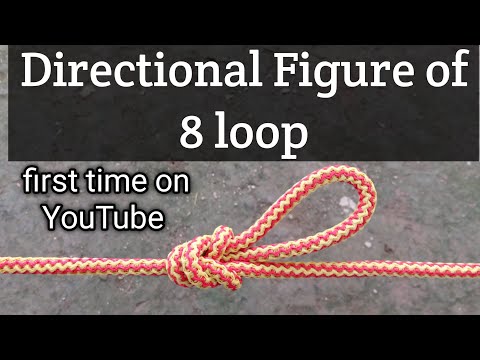 How to tie a Directional figure 8 loop #how #knots #loop 👍@knotsfac