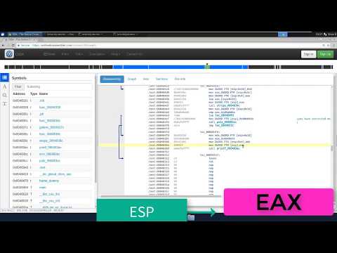 Using the online disassembler to solve exploit exercises protostar stack 02