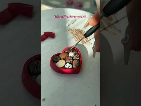 Heart Chocolate 🍫|Diy Cute miniature chocolates #craftytannu #miniature #cute #diy #shorts