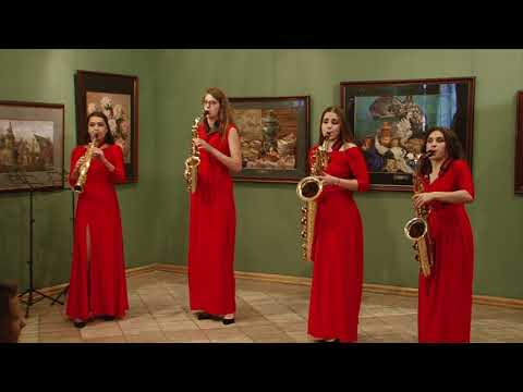 J.S.BACH-Badinerie.  Misteria Saxophone Quartet
