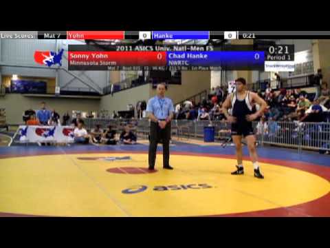 University Freestyle Final 96kg - Chad Hanke vs. Sonny Yohn
