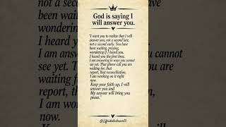 Download lagu GOD IS SAYING I WILL ANSWER YOU 🙏 #godinallthings #love #lifeisbutadream #ablegod #voiceofgod mp3