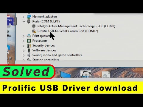 Prolific USB Windows  8.1 and Windows 10  driver issue resolved - RJT643